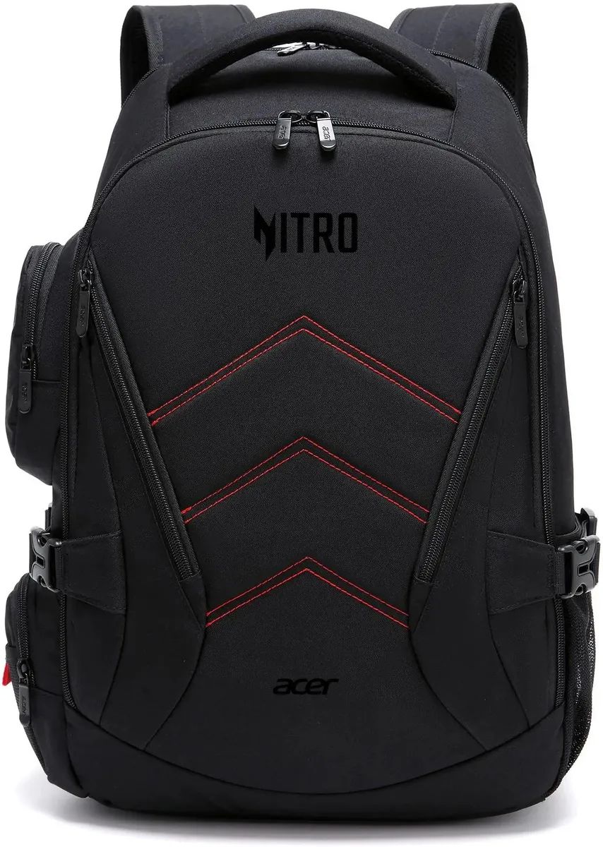 картинка Рюкзак для ноутбука 15.6" Acer Nitro OBG313 полиэстер черный/красный (ZL.BAGEE.00G) от магазина бытовой техники и электроники «Тантал»