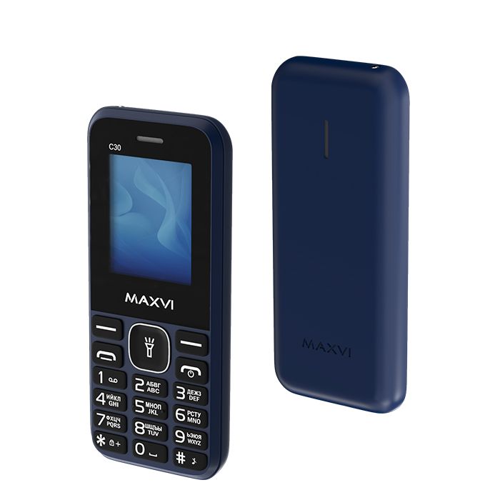 картинка Мобильный телефон Maxvi C30 blue от магазина бытовой техники и электроники «Тантал»