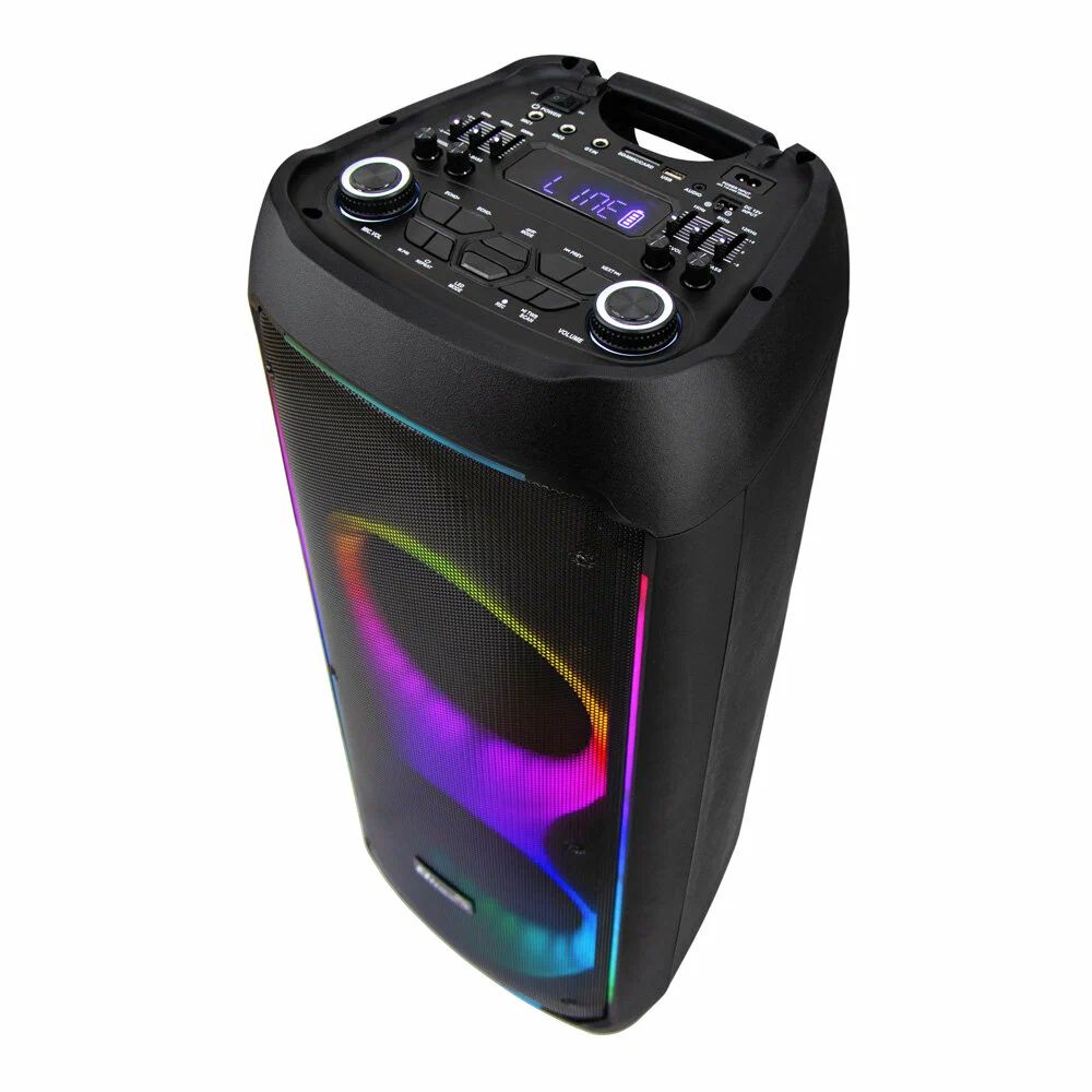 картинка Портативная акустика Eltronic 30-37 Crazy box 1200 1200Вт LED 7000мАч черный от магазина бытовой техники и электроники «Тантал»
