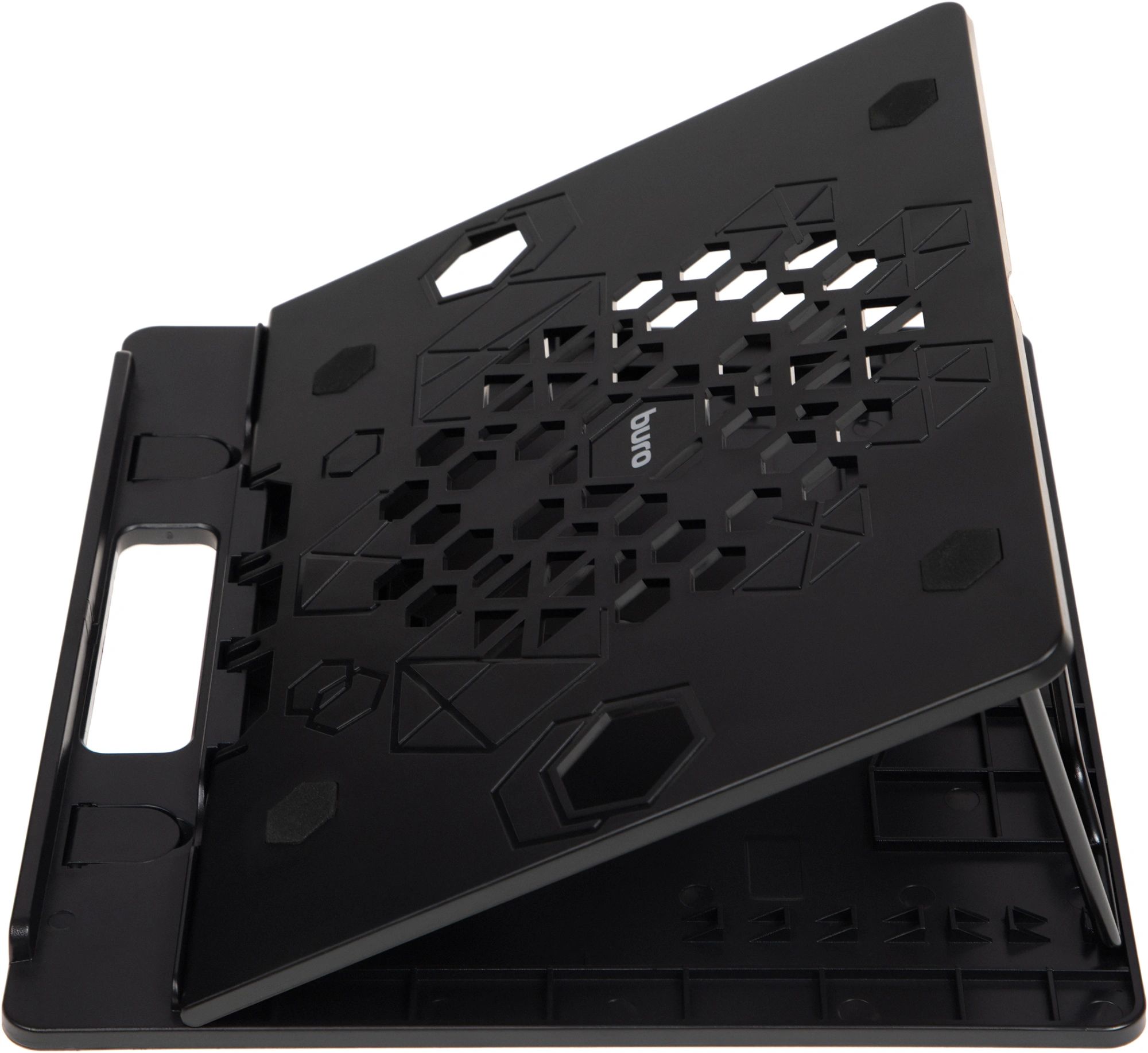 картинка Подставка для ноутбука Buro BU-LS130 15.6" 280x250x15мм 520г металл/пластик черный от магазина бытовой техники и электроники «Тантал»