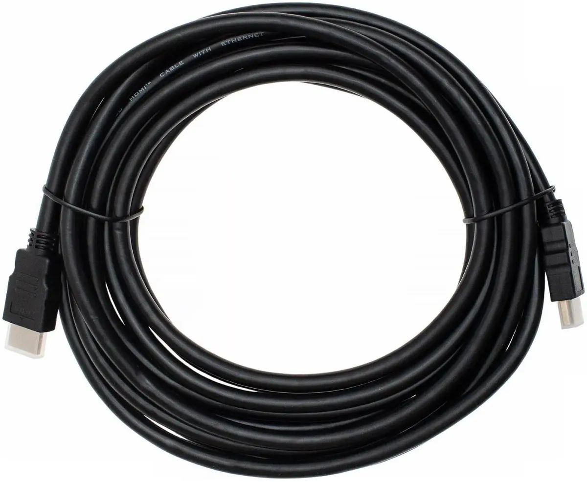 картинка Кабель Cactus HDMI - HDMI ver 1.4 5м черный (CS-HDMI.1.4-5) от магазина бытовой техники и электроники «Тантал»