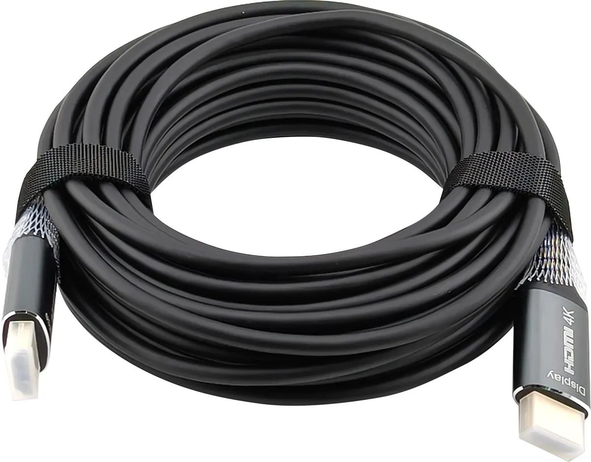 картинка Кабель оптический Cactus HDMI - HDMI ver 2.0 4K 10м черный (CS-HDMI-AOC-2-10) от магазина бытовой техники и электроники «Тантал»