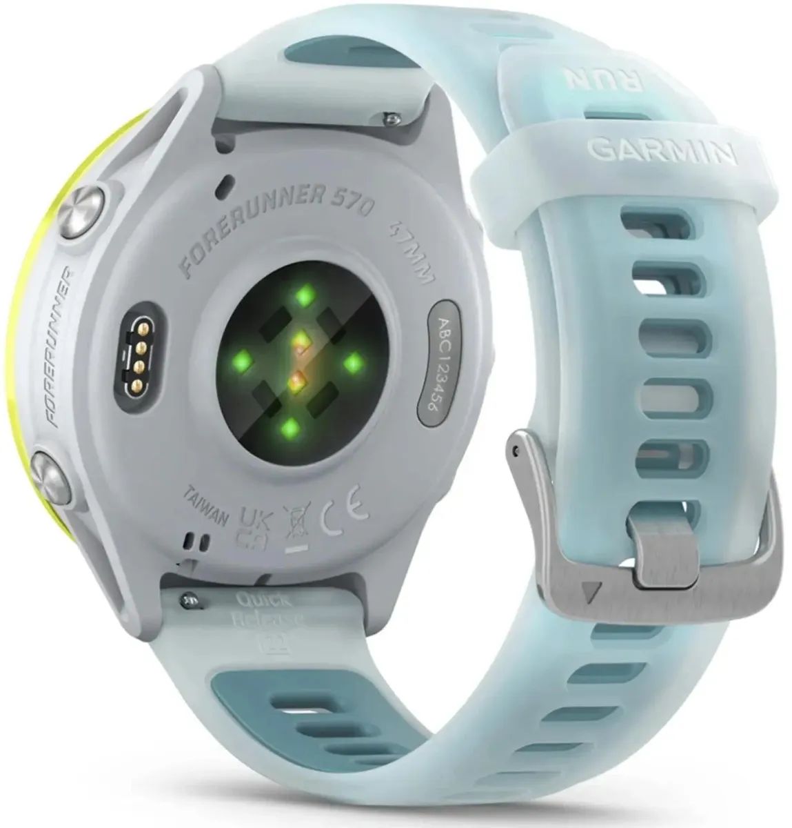 картинка Смарт-часы Garmin Forerunner 570 1.4" 135-205мм золото белое/бирюзовый (010-02971-01) от магазина бытовой техники и электроники «Тантал»