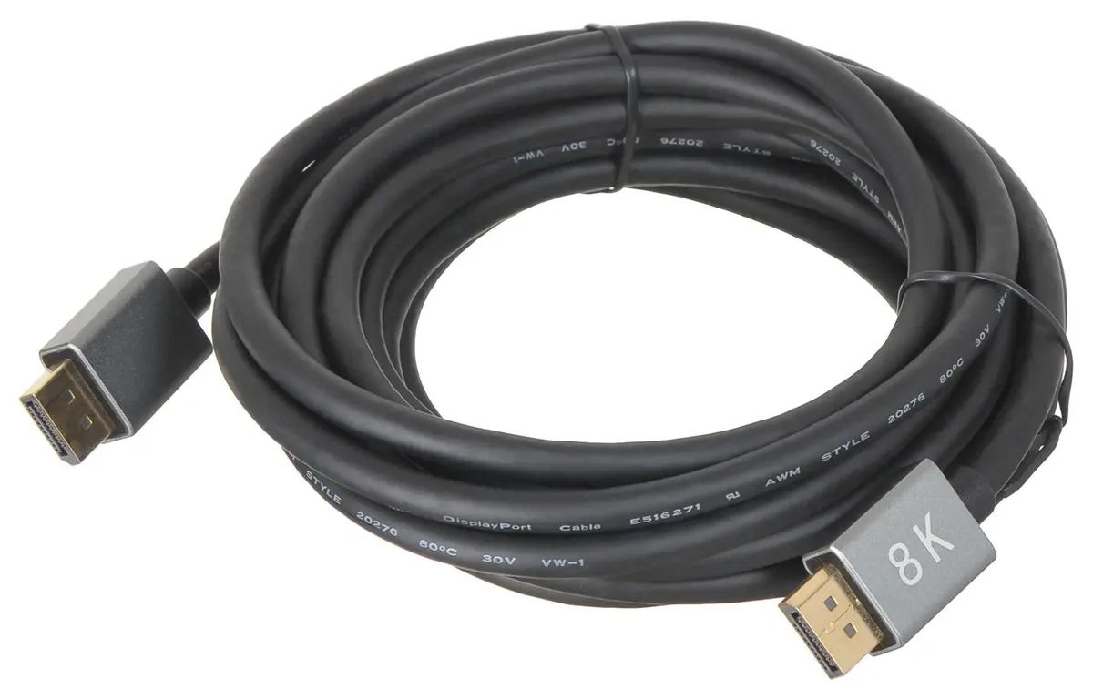 картинка Кабель Buro DisplayPort - DisplayPort 5м черный (BHP-DPP-1.4-5G) от магазина бытовой техники и электроники «Тантал»