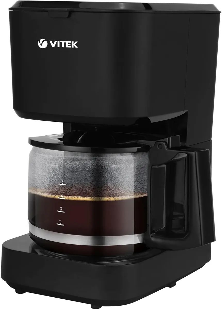картинка Кофеварка капельная Vitek VT-8386 630Вт черный от магазина бытовой техники и электроники «Тантал»