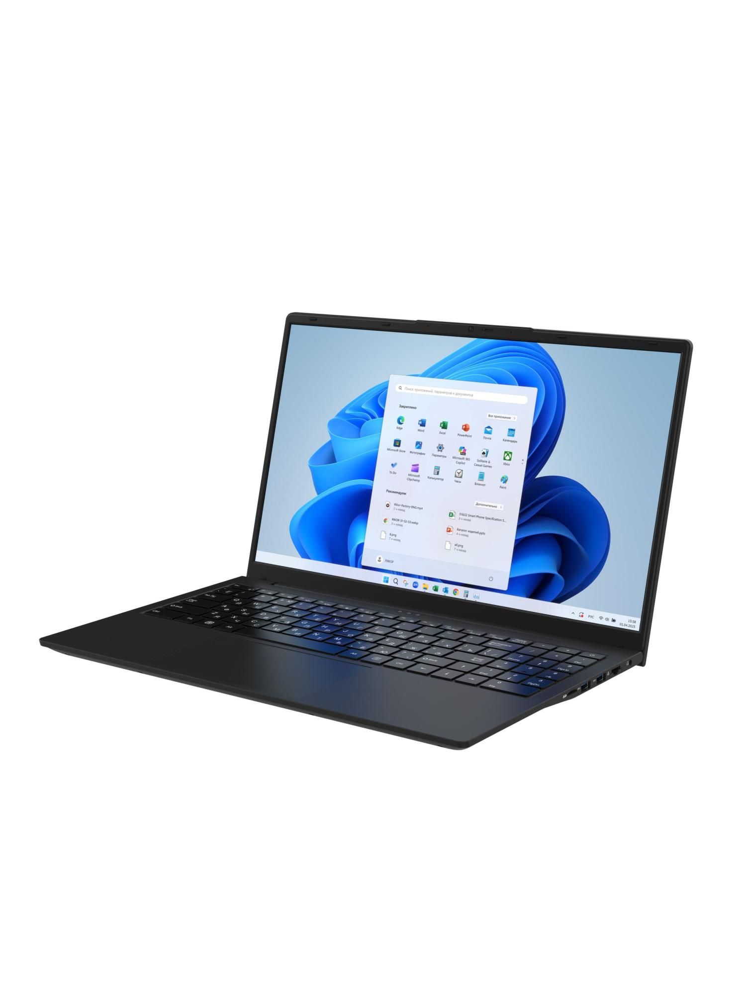 картинка Ноутбук 15.6" RIKOR PRO черный i5-1235U 16GB/512GB IrisXeGr W11Pro (8484EE14) от магазина бытовой техники и электроники «Тантал»