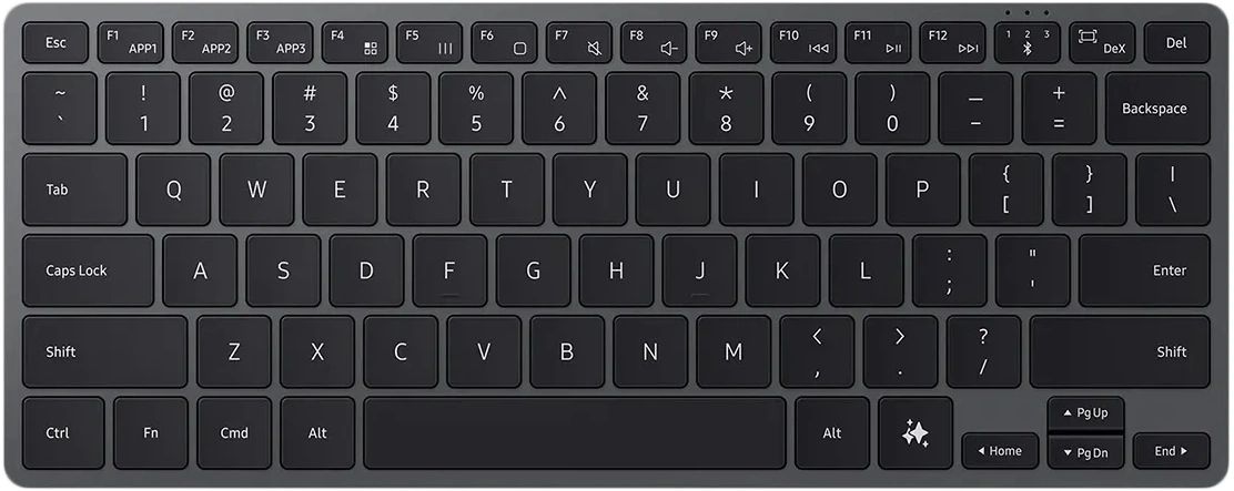 картинка Клавиатура Samsung для универсальная Smart Keyboard EJ-B7800 черный (EJ-B7800UBRGRU) от магазина бытовой техники и электроники «Тантал»