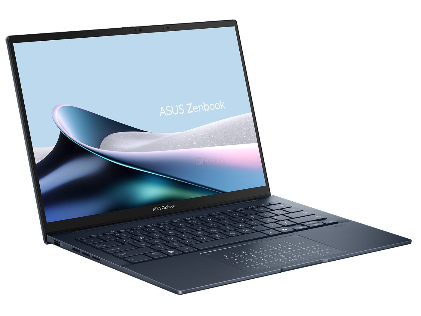 картинка Ноутбук 14" Asus Zenbook 14 UX3405CA-ST786X синий Core Ultra 9 285H 32GB/1TB Intel ArcGr W11Pro (90NB14W1-M022P0) от магазина бытовой техники и электроники «Тантал»