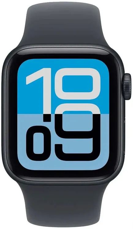 картинка Смарт-часы Apple Watch SE 3 A3325 44мм S/M черный (MEHN4J/A) от магазина бытовой техники и электроники «Тантал»