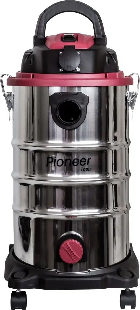 картинка Строительный пылесос Pioneer VC299C 1600Вт (уборка: сухая/влажная) серебристый/бордовый/черный от магазина бытовой техники и электроники «Тантал»