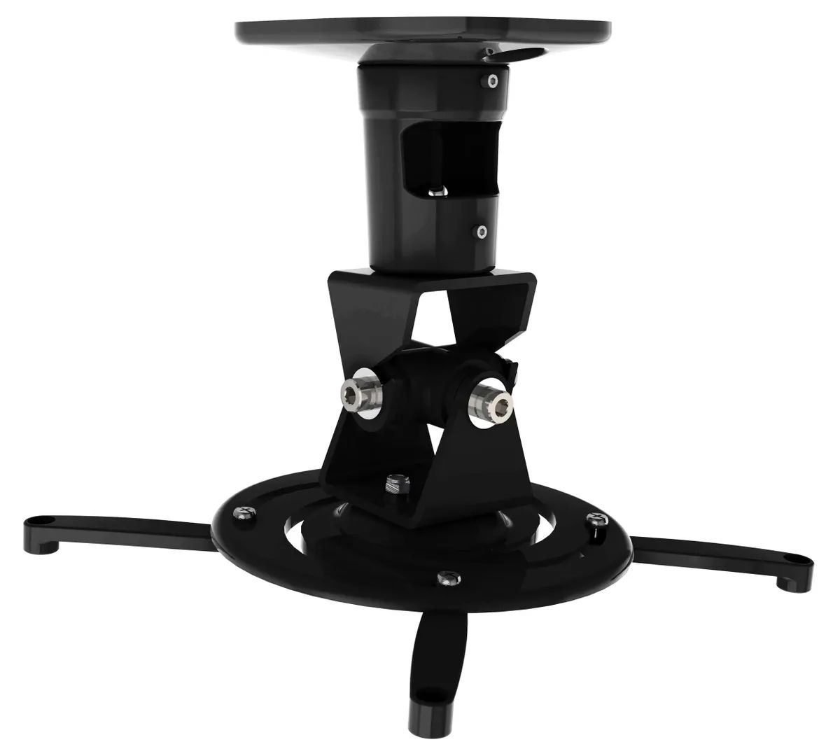 картинка Кронштейн для проектора Cactus CS-VM-PR01-BK черный макс.10кг потолочный поворот и наклон от магазина бытовой техники и электроники «Тантал»