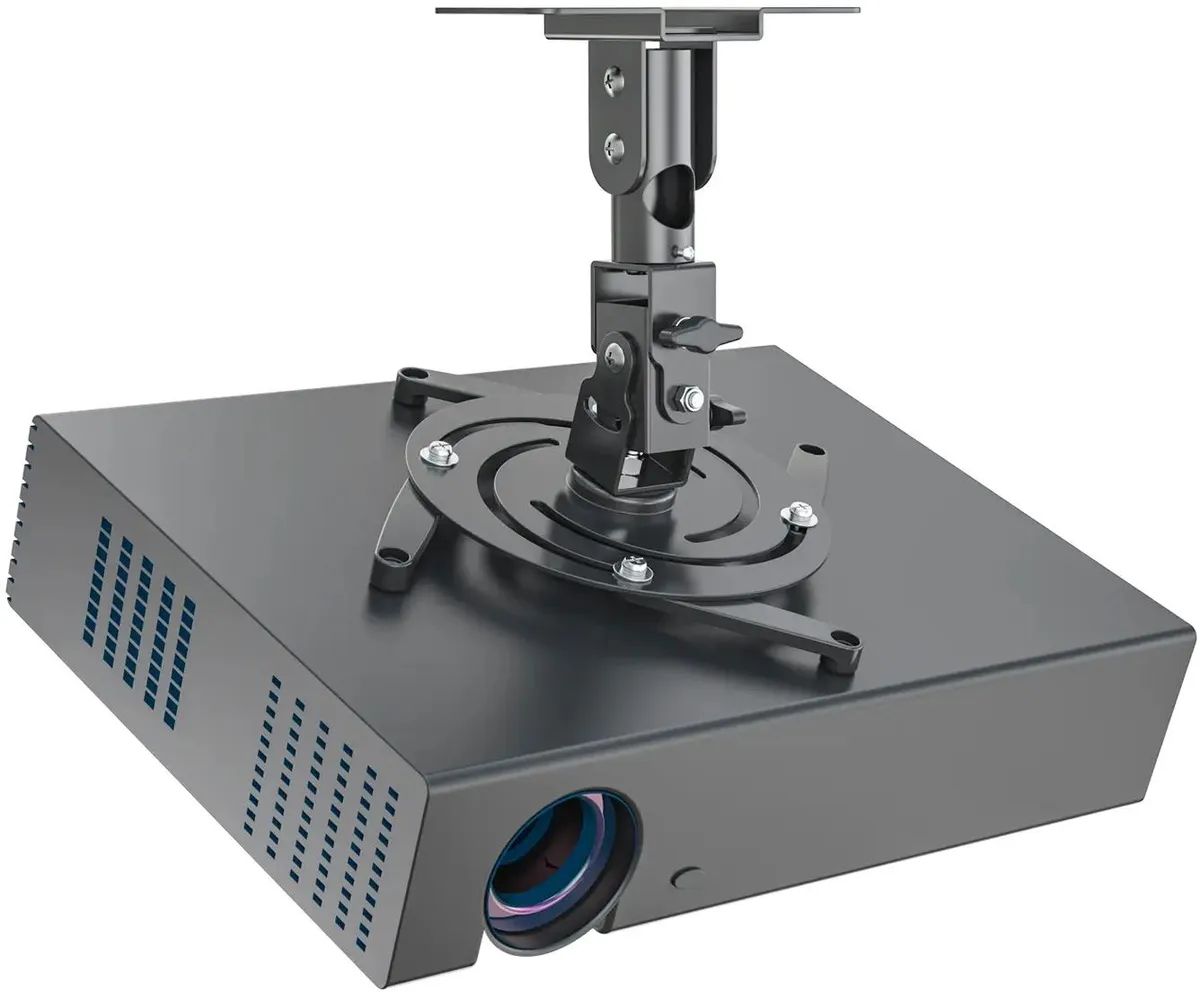 картинка Кронштейн для проектора Cactus CS-VM-PR04-BK черный макс.21кг потолочный поворот и наклон от магазина бытовой техники и электроники «Тантал»