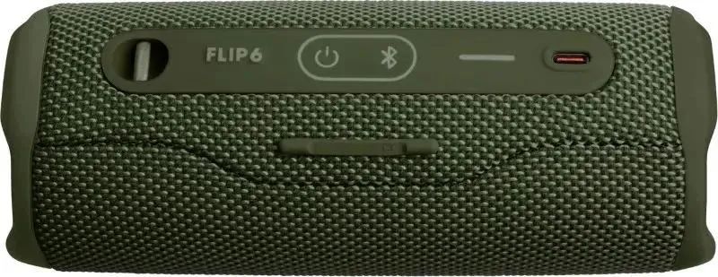 картинка Портативная колонка JBL Flip 6 1.0 30Bt 4800мАч зеленый (JBLFLIP6GREN) от магазина бытовой техники и электроники «Тантал»