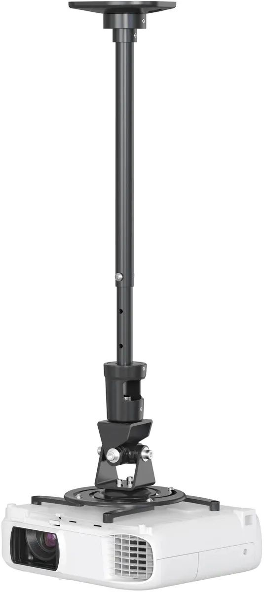 картинка Кронштейн для проектора Cactus CS-VM-PR01L-BK черный макс.10кг потолочный поворот и наклон от магазина бытовой техники и электроники «Тантал»