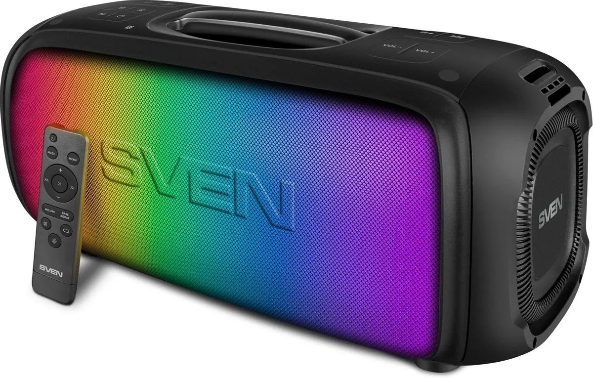картинка Портативная колонка Sven PS-860 1.0 100Вт 5400mAh черный (SV-022518) от магазина бытовой техники и электроники «Тантал»