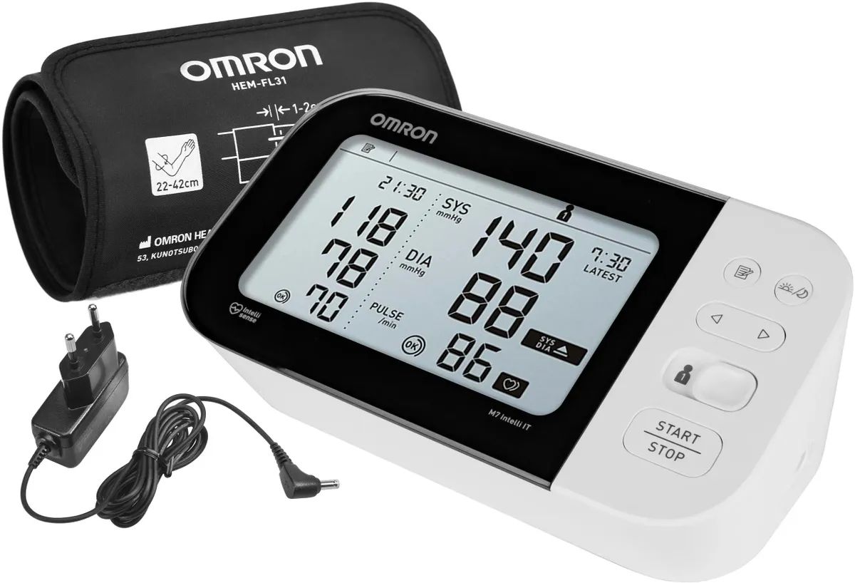 картинка Тонометр автоматический Omron M7 Intelli IT (HEM-7361T-ALRU) от магазина бытовой техники и электроники «Тантал»