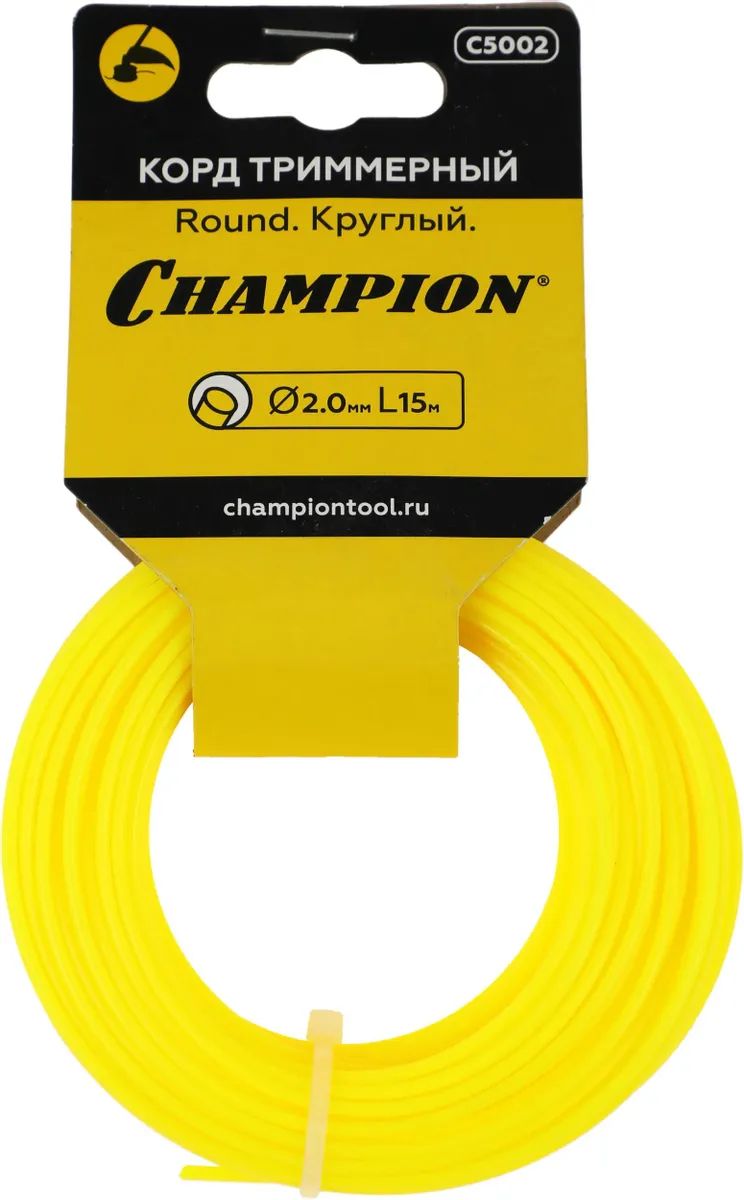 картинка Леска для садовых триммеров Champion C5002 d=2.0мм круглая L=15м от магазина бытовой техники и электроники «Тантал»