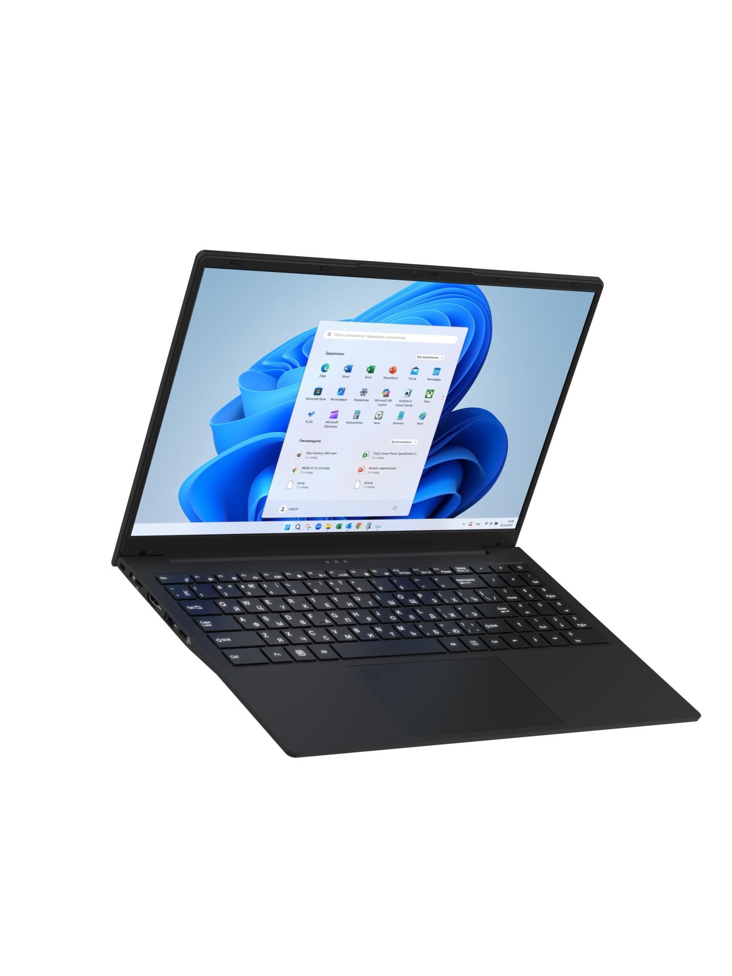 картинка Ноутбук 15.6" RIKOR NEURO черный i5-1235U 16GB/512GB IrisXeGr W11Pro (0003265A) от магазина бытовой техники и электроники «Тантал»