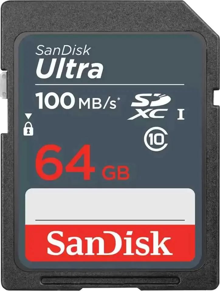 картинка Карта памяти SDXC 64Gb Sandisk SDSDUNR-064G-GN3IN Ultra от магазина бытовой техники и электроники «Тантал»