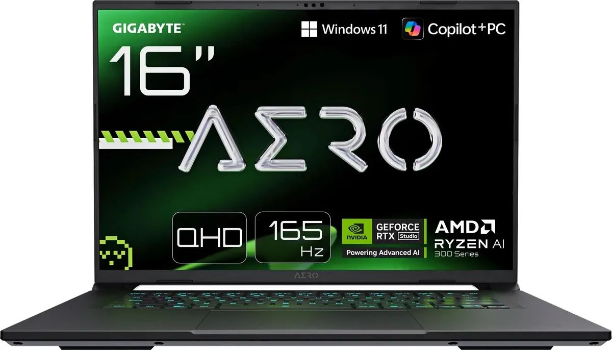картинка Ноутбук 16" Gigabyte Aero X16 1WH серебристый Ryzen AI 7 350 32Gb/1Tb RTX5070 8Gb W11H (1WH93KZC64DH) от магазина бытовой техники и электроники «Тантал»