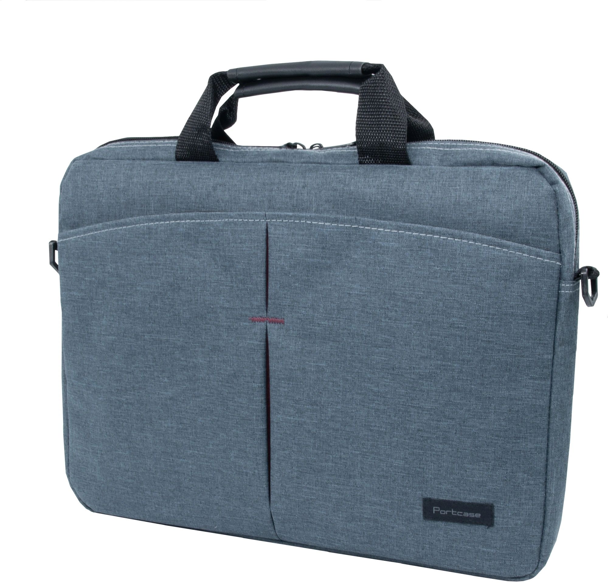 картинка Сумка для ноутбука 15.6" Portcase KCB-162 серый нейлон/полиэстер (KCB-162 GREY) от магазина бытовой техники и электроники «Тантал»