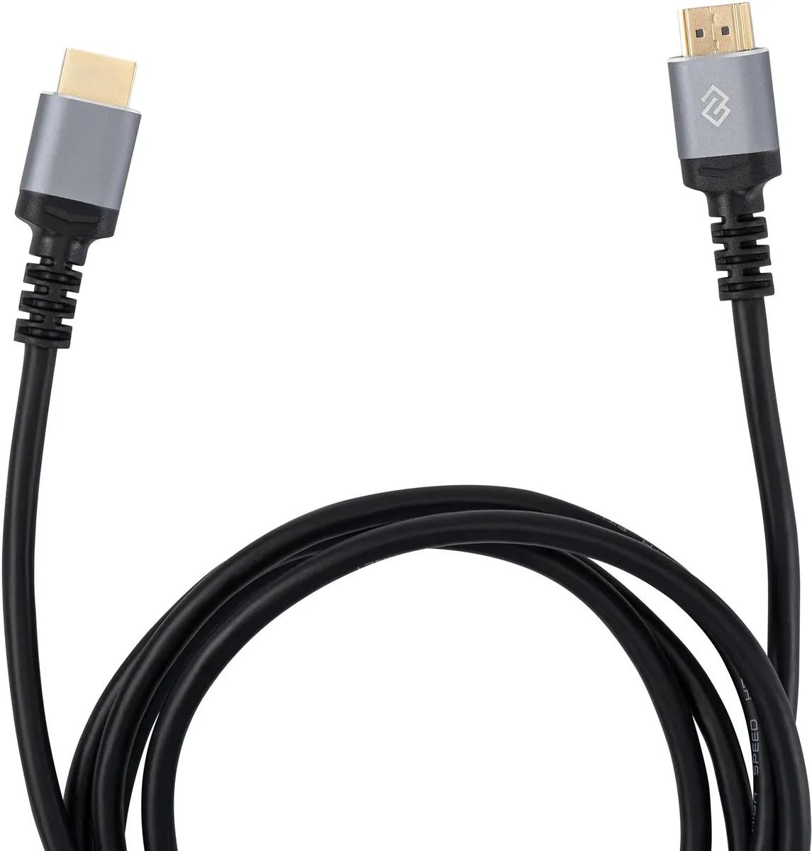картинка Кабель Digma HDMI - HDMI позолоч.конт. 2м черный (D-HDMI-V2.0-2M) от магазина бытовой техники и электроники «Тантал»