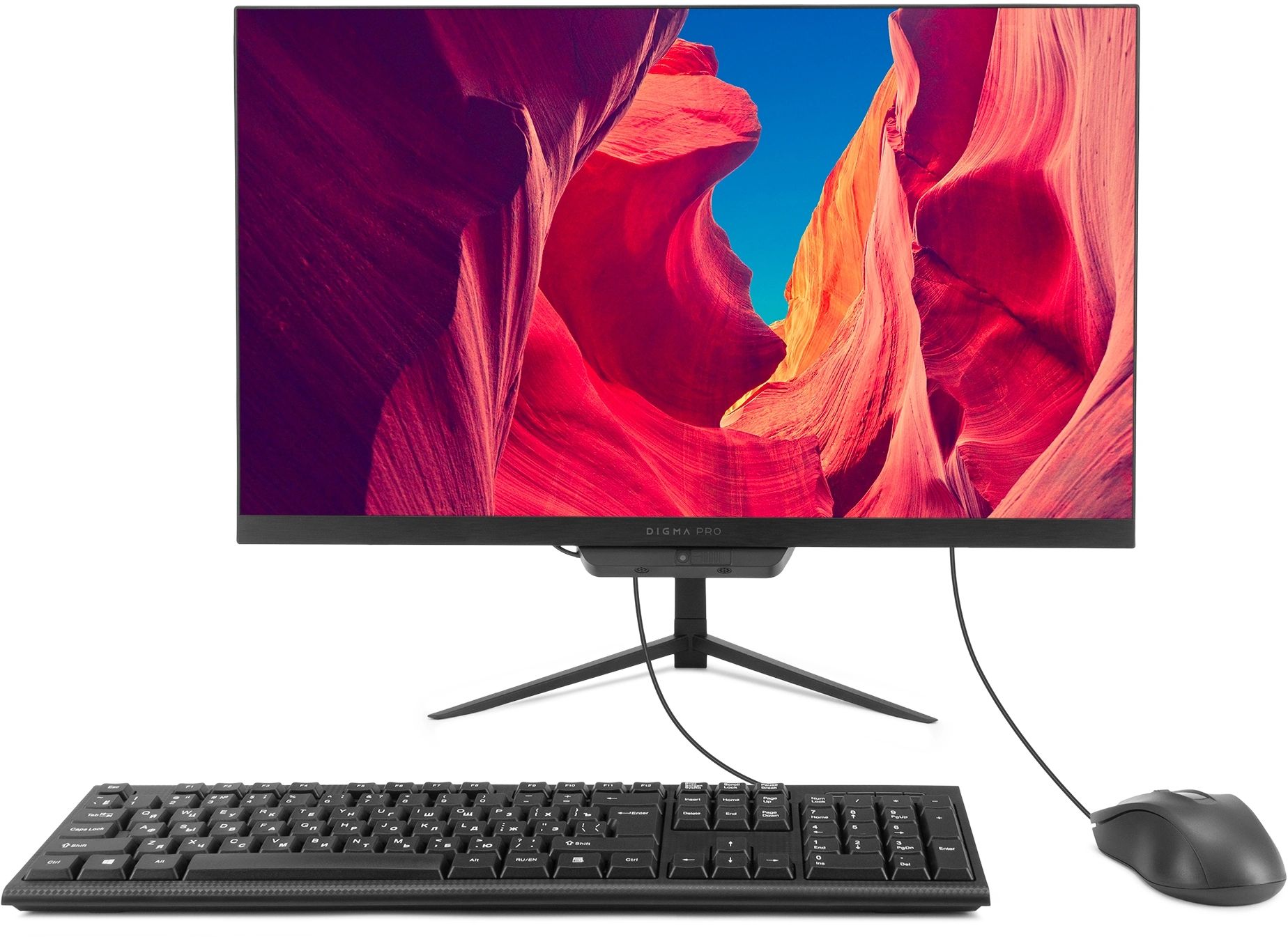 картинка Моноблок 23.8" Digma Pro Base черный FHD i3-12100 8GB/512GB UHDG730 Win11Pro + клав./мышь (DM23P3-8DXW02) от магазина бытовой техники и электроники «Тантал»
