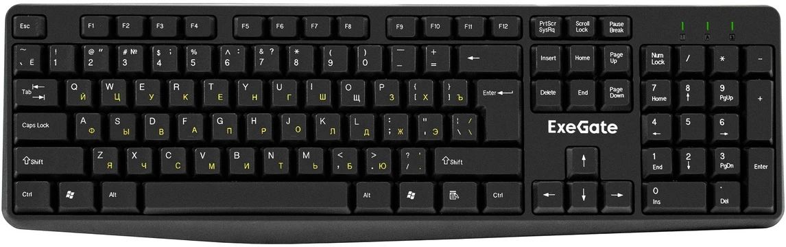 картинка Клавиатура ExeGate Smart K120 черный (EX298364RUS) от магазина бытовой техники и электроники «Тантал»