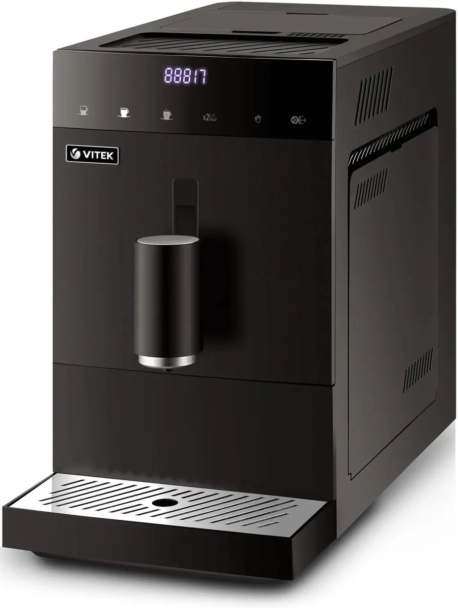 картинка Кофемашина Vitek Metropolis VT-8701 1350Вт черный от магазина бытовой техники и электроники «Тантал»
