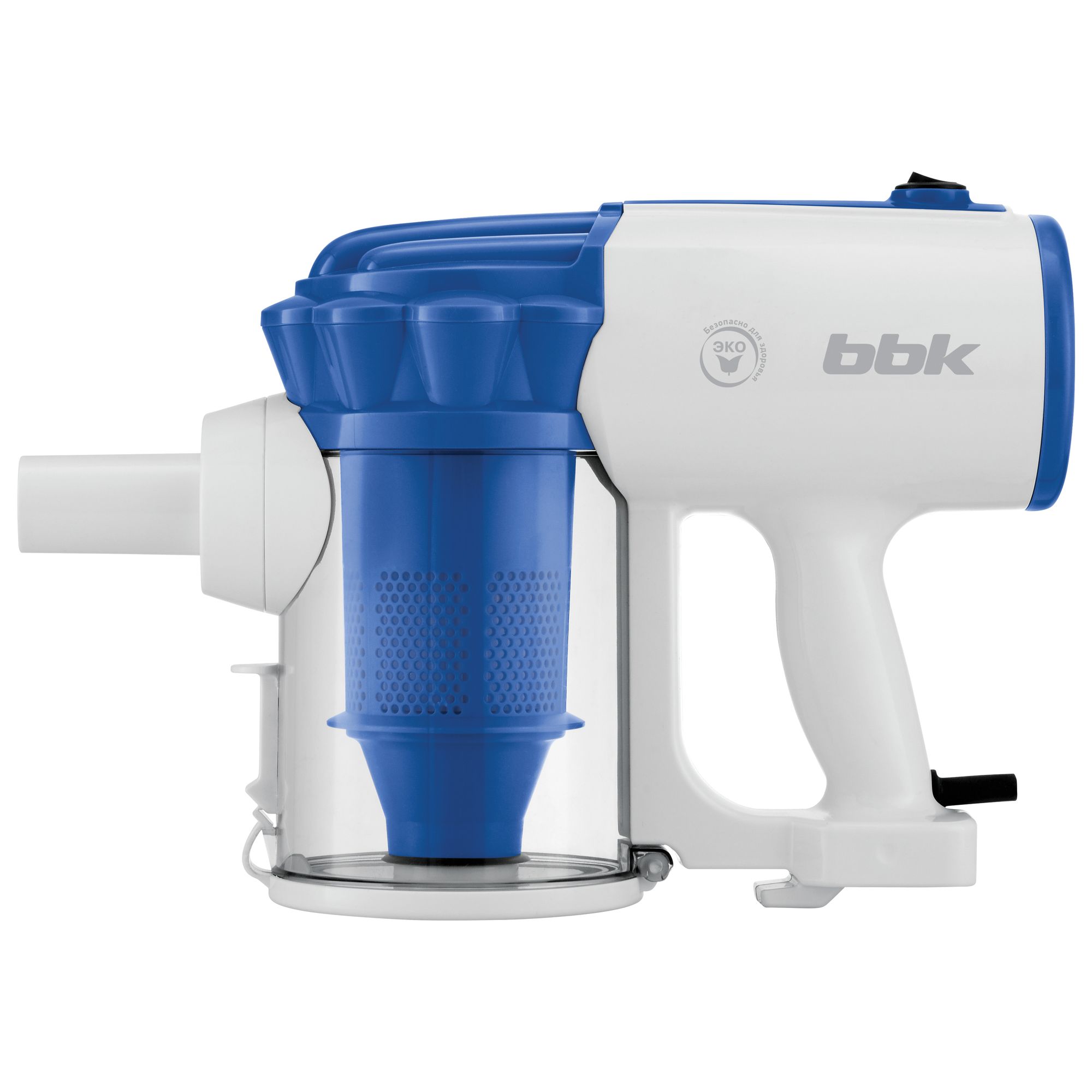 картинка Пылесос вертикальный BBK BV2512 600Вт белый/синий от магазина бытовой техники и электроники «Тантал»