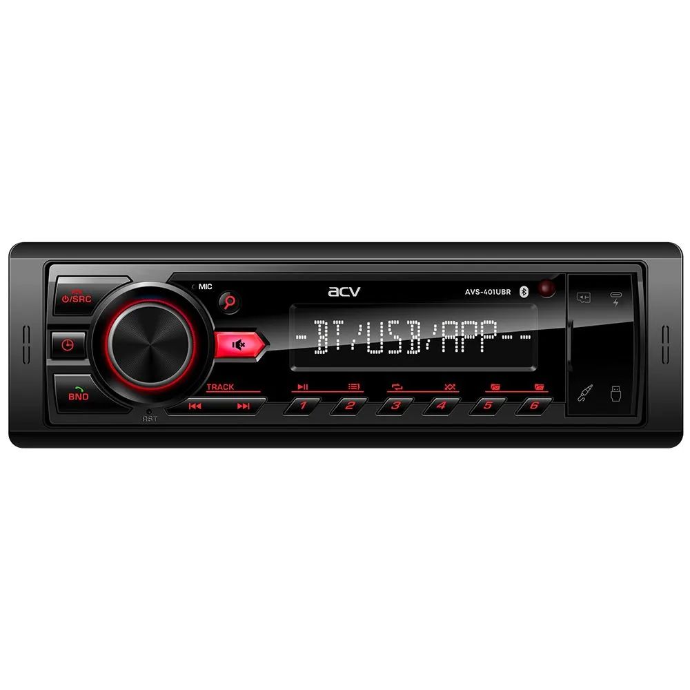 картинка Автомагнитола ACV AVS-401UBR 1DIN 4x50Вт AUX/Bluetooth Android/iOS 1.3" от магазина бытовой техники и электроники «Тантал»