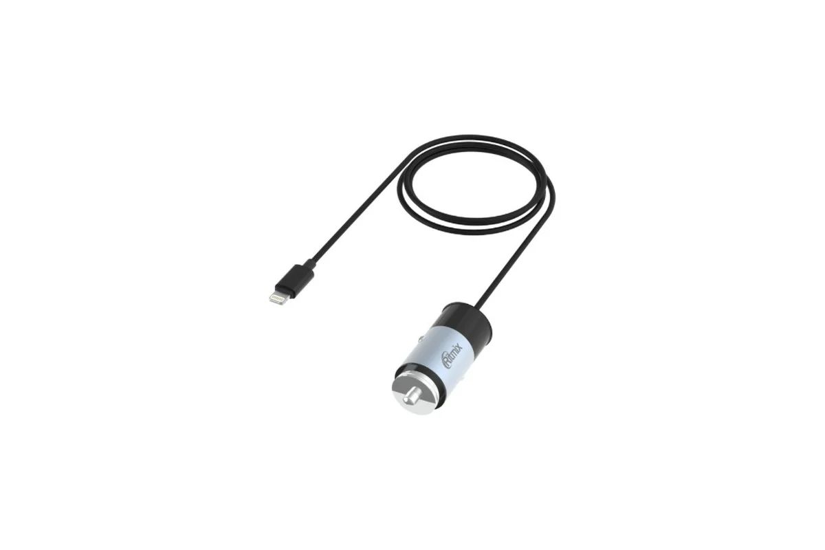 картинка Автомобильное З/У Ritmix RM-5240AP GUNSHELL 3.1А USB Type-A черный/серый от магазина бытовой техники и электроники «Тантал»