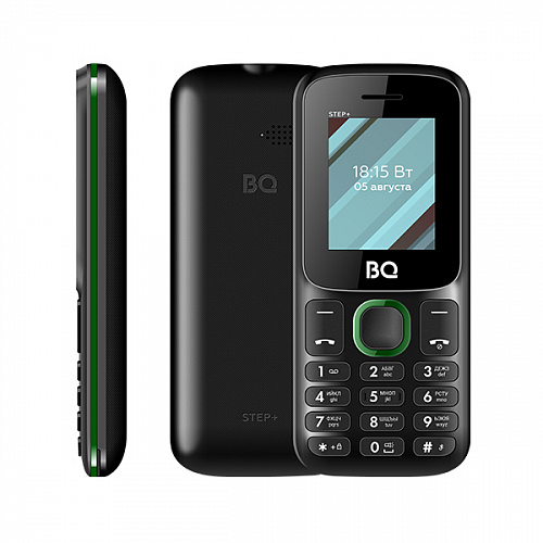 картинка Мобильный телефон BQ 1848 Step+ Black+Green от магазина бытовой техники и электроники «Тантал»