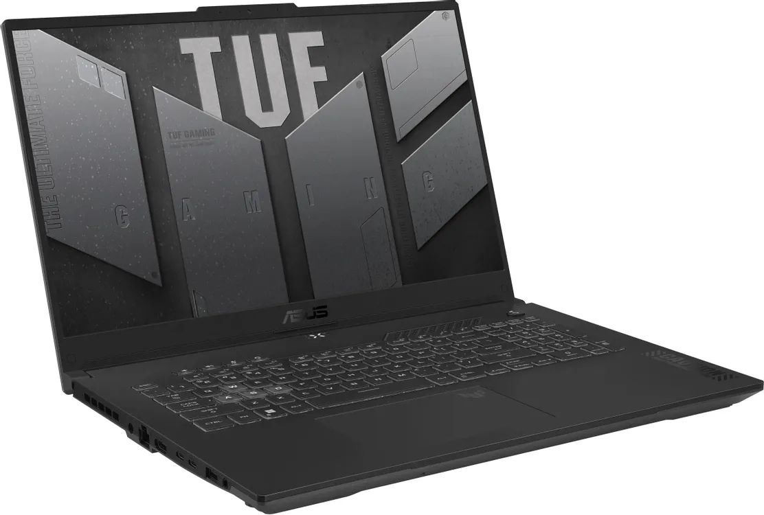 картинка Ноутбук 17.3" Asus TUF Gaming FA707NUQ-HX010 серый R7-170 16GB/512GB RTX4050 6GB noOS (90NR0QH5-M000D0) от магазина бытовой техники и электроники «Тантал»