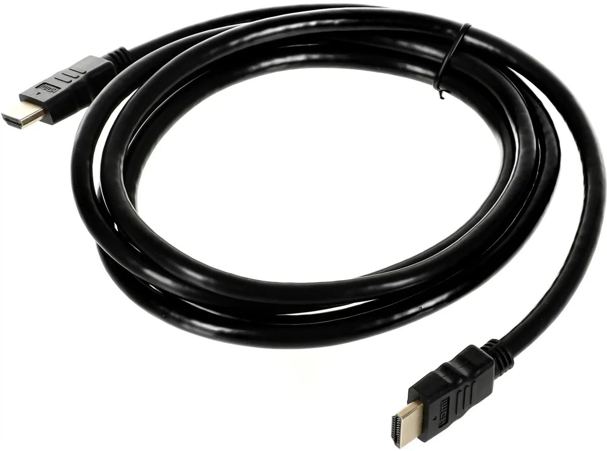 картинка Кабель HDMI - HDMI 2м черный от магазина бытовой техники и электроники «Тантал»