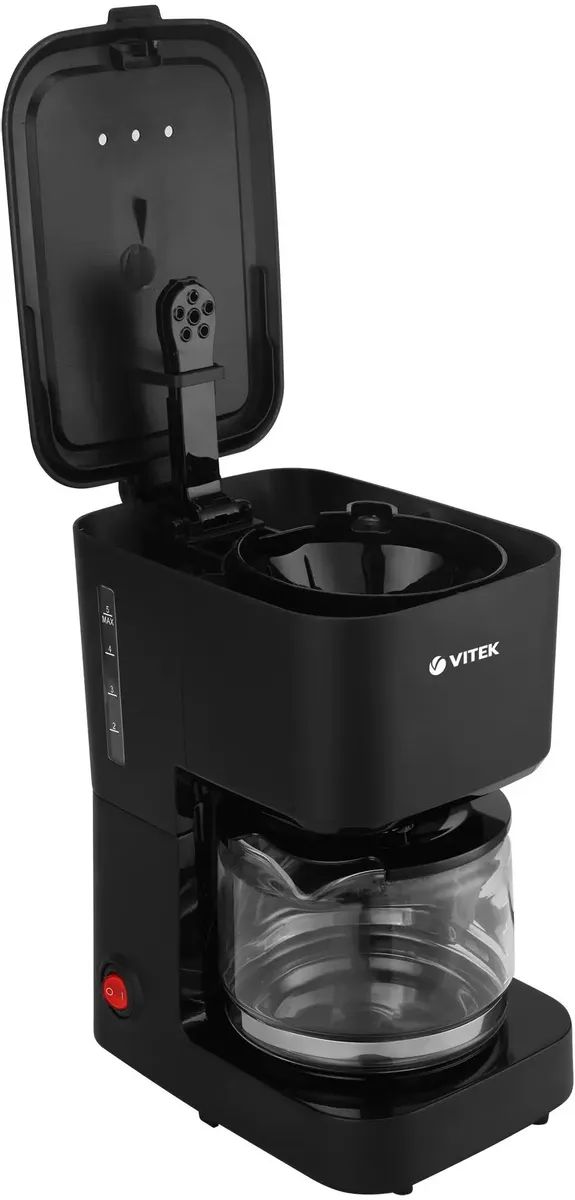 картинка Кофеварка капельная Vitek VT-8386 630Вт черный от магазина бытовой техники и электроники «Тантал»