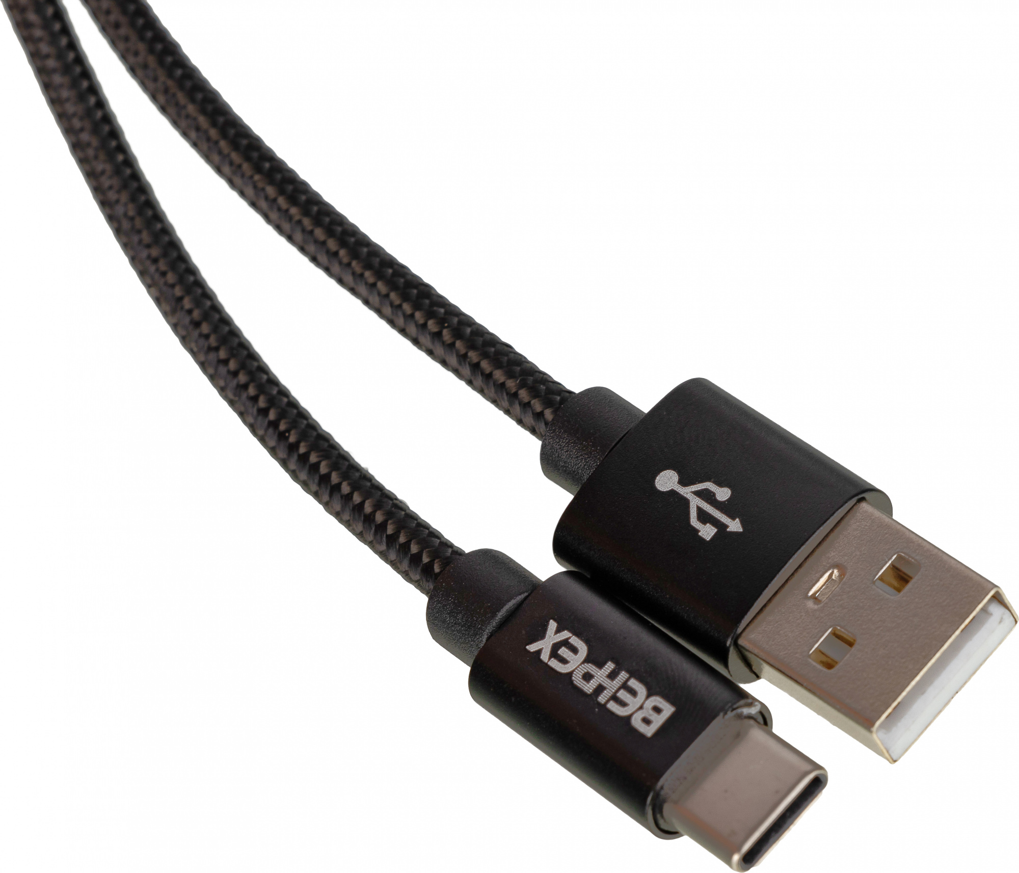 картинка Кабель USB (m)-USB Type-C (m) 1м черный от магазина бытовой техники и электроники «Тантал»