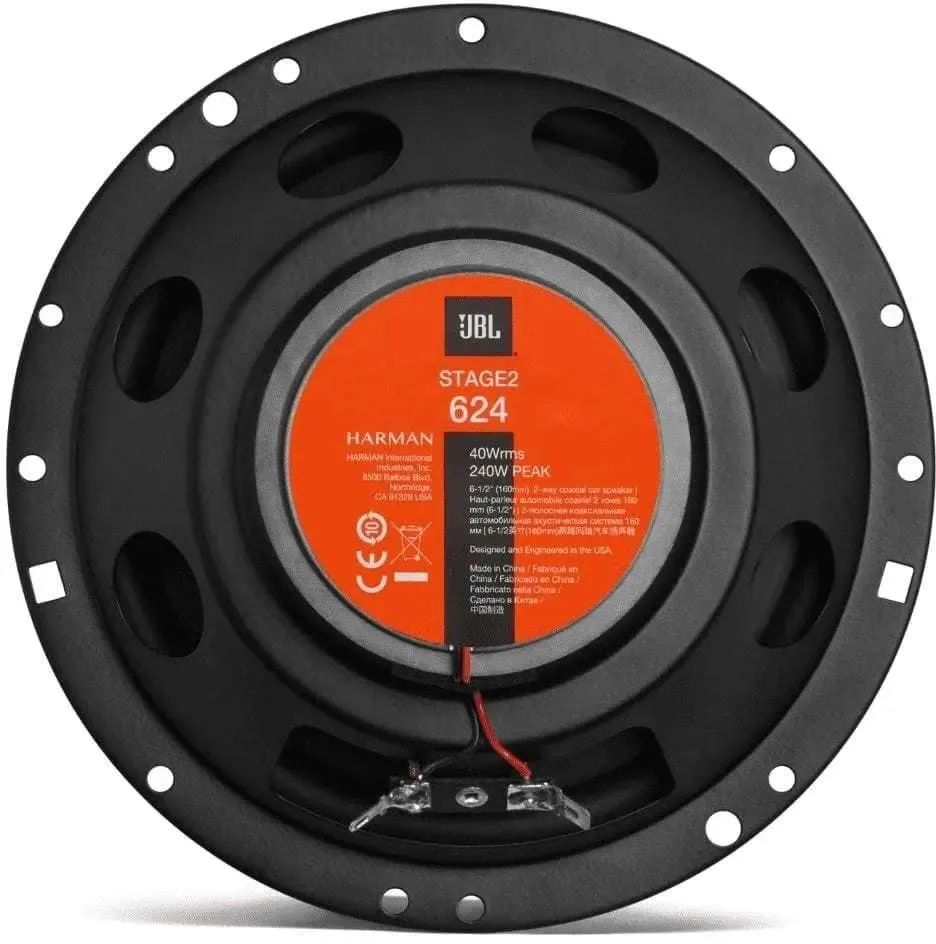 картинка Колонки автомобильные JBL Stage2 624 6 1/2" (16.5см) (без решетки) 240Вт 91дБ 4Ом(ком.:2кол.) от магазина бытовой техники и электроники «Тантал»