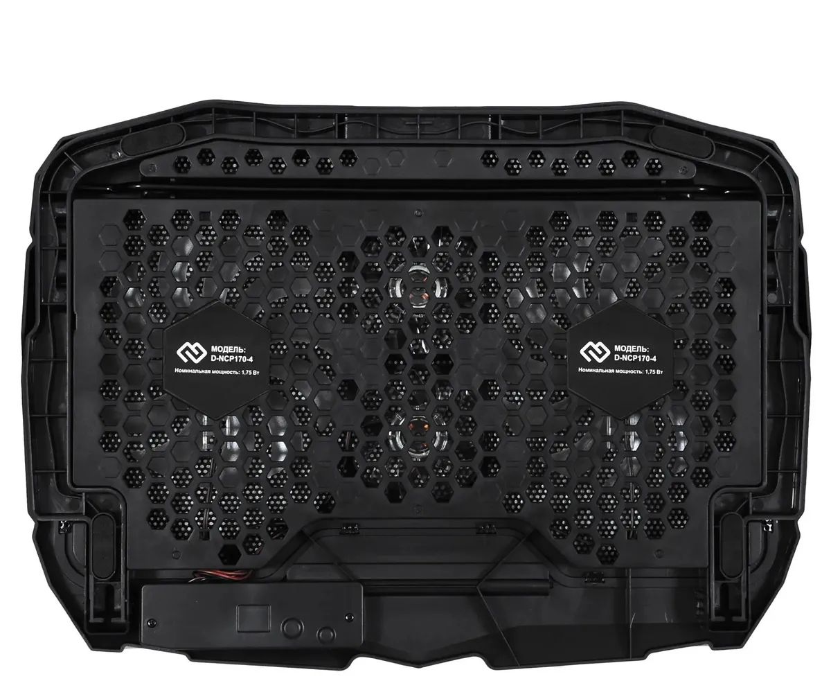 картинка Подставка для ноутбука Digma D-NCP170-4 17"390x280x28мм 2xUSB 4x 70/125ммFAN 750г черный от магазина бытовой техники и электроники «Тантал»