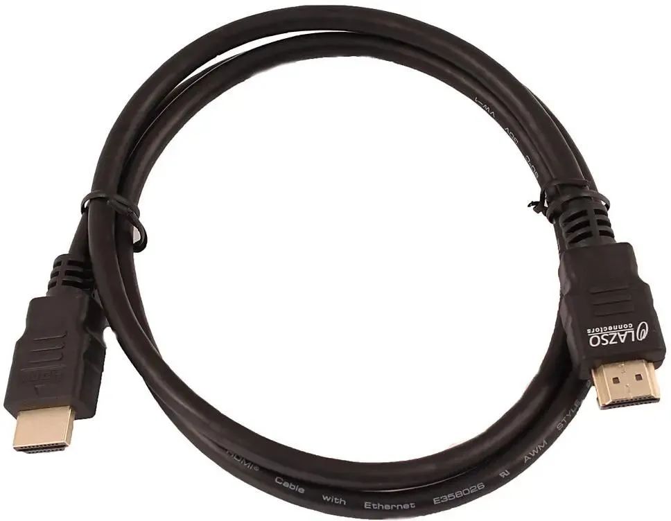 картинка Кабель Lazso HDMI - HDMI 1м черный (WH-111(1M)) от магазина бытовой техники и электроники «Тантал»