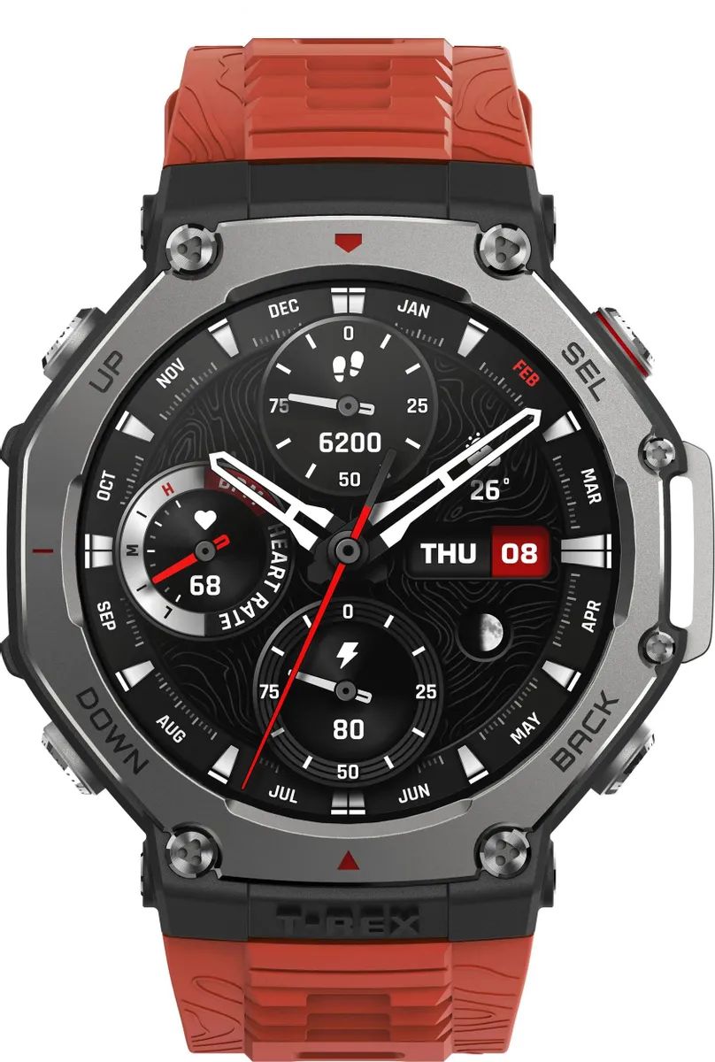 картинка Смарт-часы Amazfit T-Rex 3 A2323 1.5" 145-210мм красный/темно-серый (1746757) от магазина бытовой техники и электроники «Тантал»