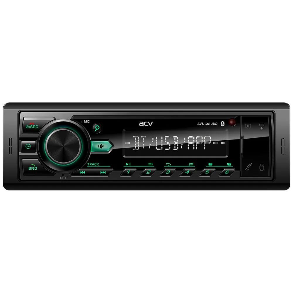 картинка Автомагнитола ACV AVS-401UBG 1DIN 4x50Вт AUX Android/iOS 1.3" от магазина бытовой техники и электроники «Тантал»