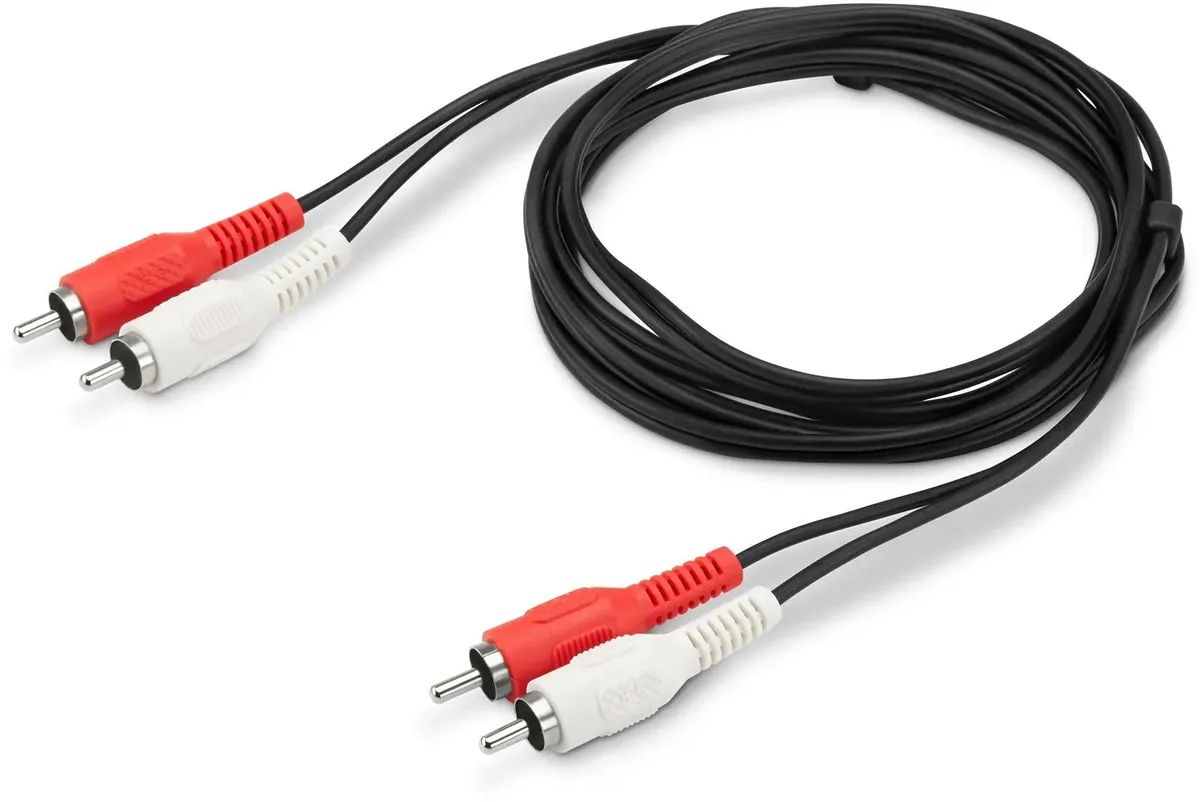 картинка Кабель Buro RCA - RCA 3м черный (BAAC024-3) от магазина бытовой техники и электроники «Тантал»