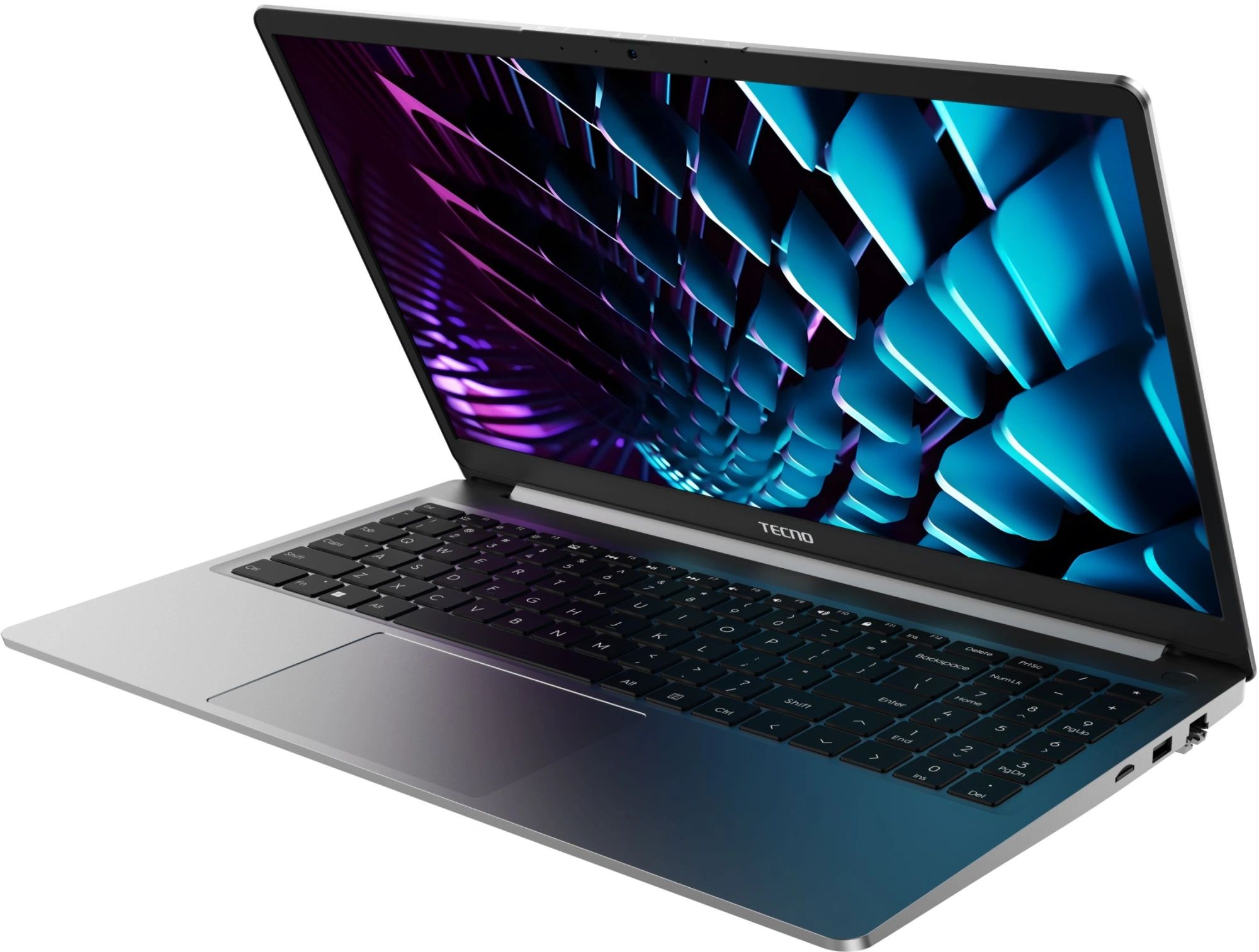 картинка Ноутбук 15.6" Tecno MegaBook K15SDA серый R5-7430U 16Gb/512Gb RadeonGr W11H (71005000257) от магазина бытовой техники и электроники «Тантал»
