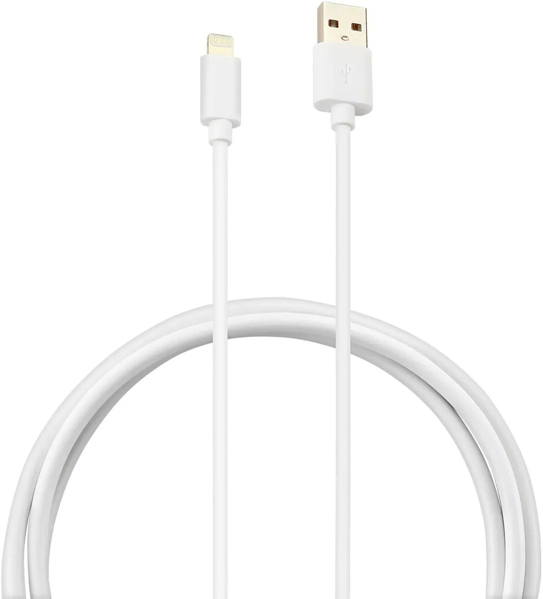 картинка Кабель Buro USB 2.0 Type-A - Lightning 1.2м белый (USB-IP-1.2W2A) от магазина бытовой техники и электроники «Тантал»