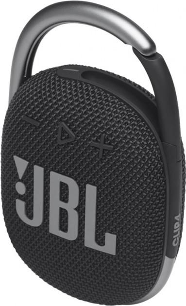 картинка Портативная колонка JBL Clip 4 5Вт 1.0 500мАч черный (JBLCLIP4BLK) от магазина бытовой техники и электроники «Тантал»