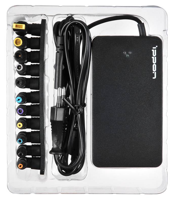 картинка Блок питания Ippon S90U автоматический 90W 18.5V-20V 11-connectors 4.5A 1xUSB 2.1A от бытовой электросети LED индикатор от магазина бытовой техники и электроники «Тантал»