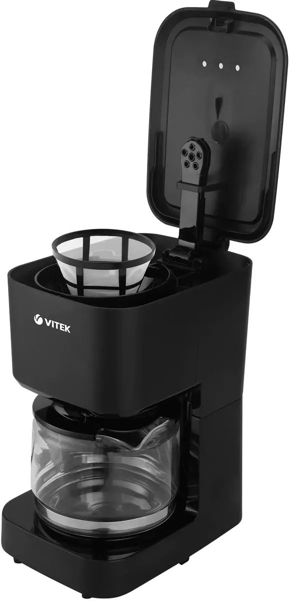 картинка Кофеварка капельная Vitek VT-8386 630Вт черный от магазина бытовой техники и электроники «Тантал»