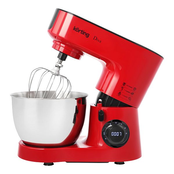 картинка Кухонная машина Korting KKM 0103 Diva 6.3л 1500Вт красный от магазина бытовой техники и электроники «Тантал»