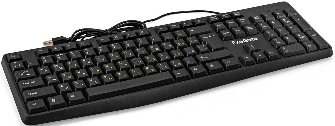 картинка Клавиатура ExeGate Smart K120 черный (EX298364RUS) от магазина бытовой техники и электроники «Тантал»